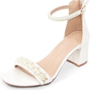 Women's Open Toe Heels Sandals Polyurethane 2.75 Inch Block Heels